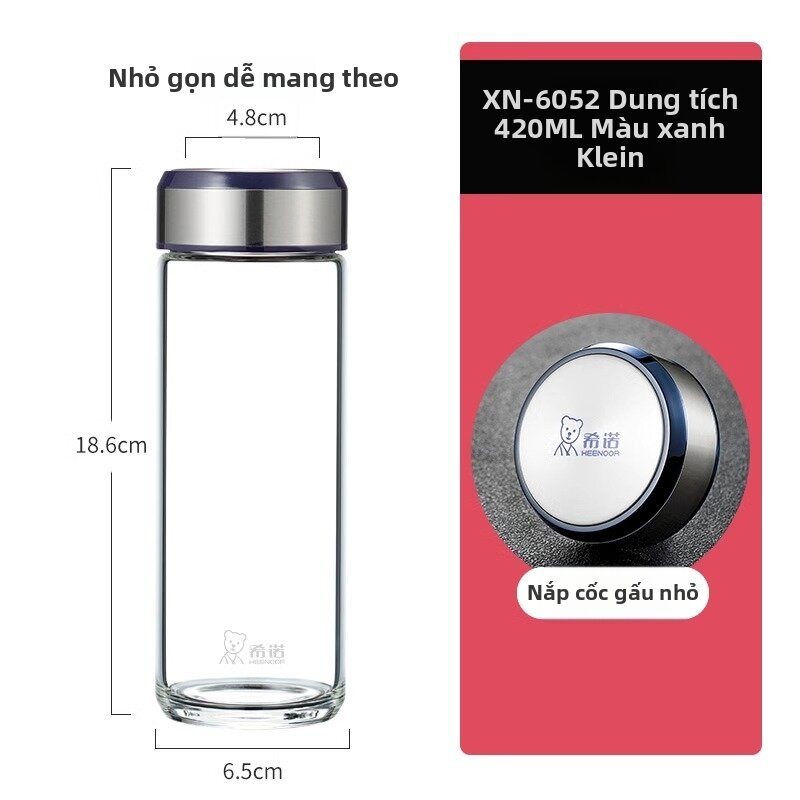 Durable Aesthetic Glass Water Cup Large Capacity - 5