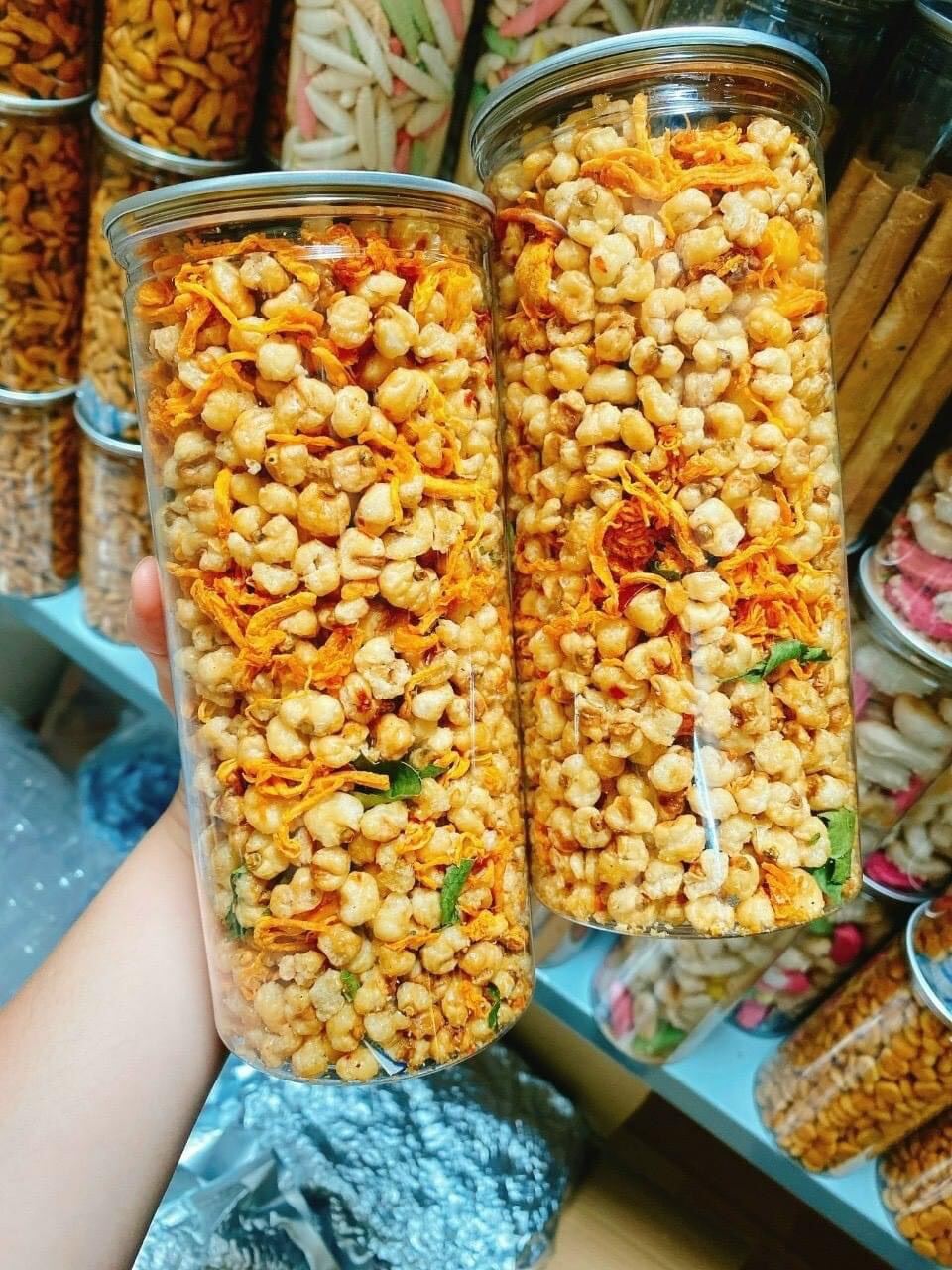 Bắp rang lắc khô gà hũ 350gram, thử một lần sẽ nghiện