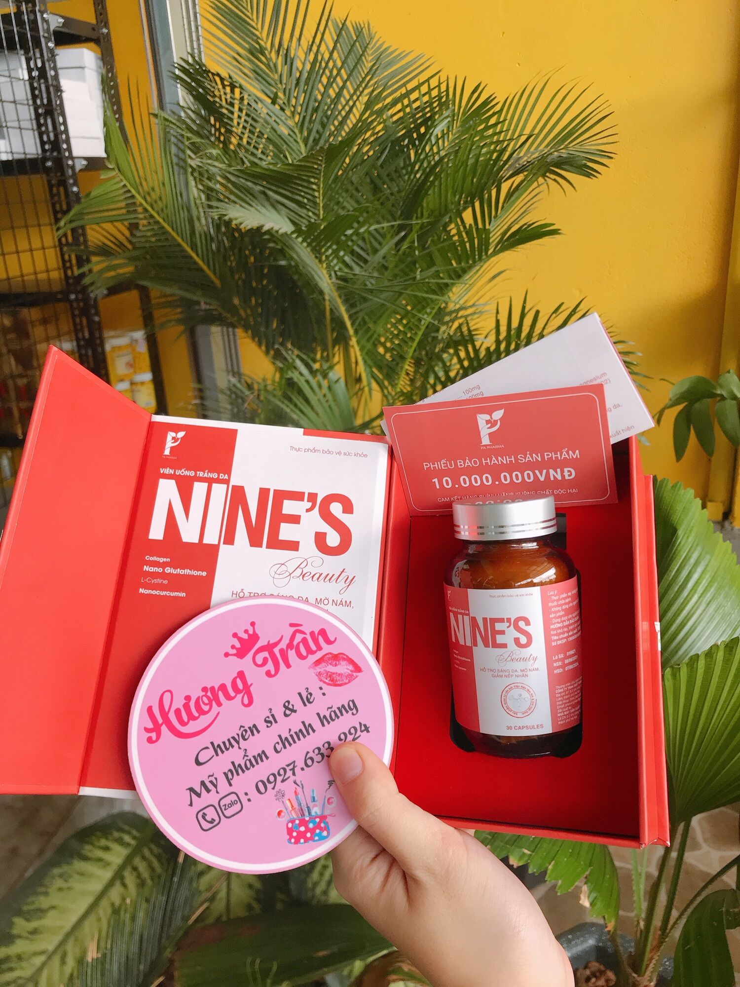 [ chính hãng] Viên Uống Trắng Da Toàn Thân NINES – Nines BEAUTY Mờ Nám  Giảm Nếp Nhăn