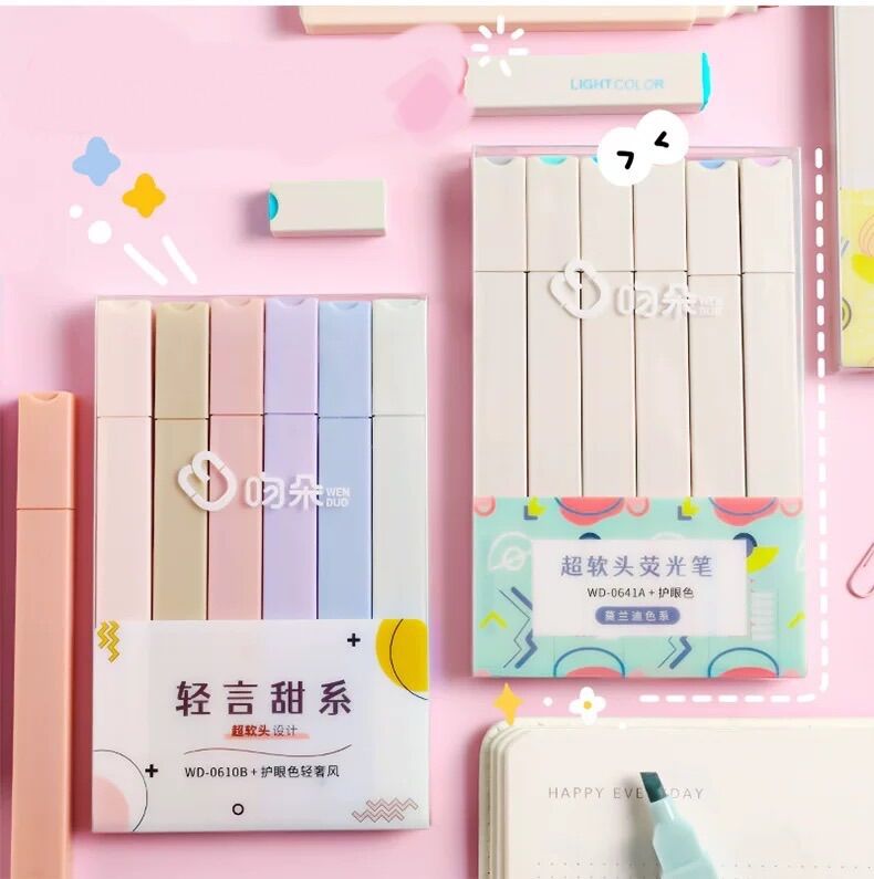 BÚT HIGHTLIGHT DẠ QUẢNG 1 ĐẦU MÀU PASTEL DÀNH CHO MỌI LỨA TUỔI