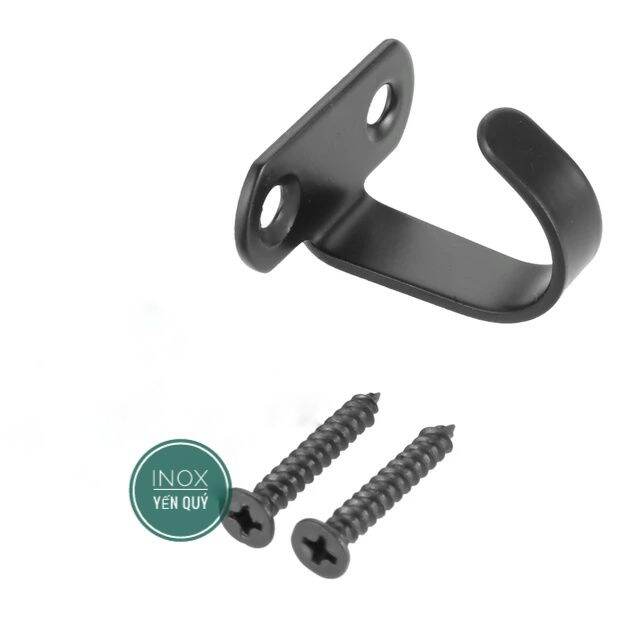 Móc inox chữ j bắt ngược trần tủ treo đồ treo cốc tiện lợi