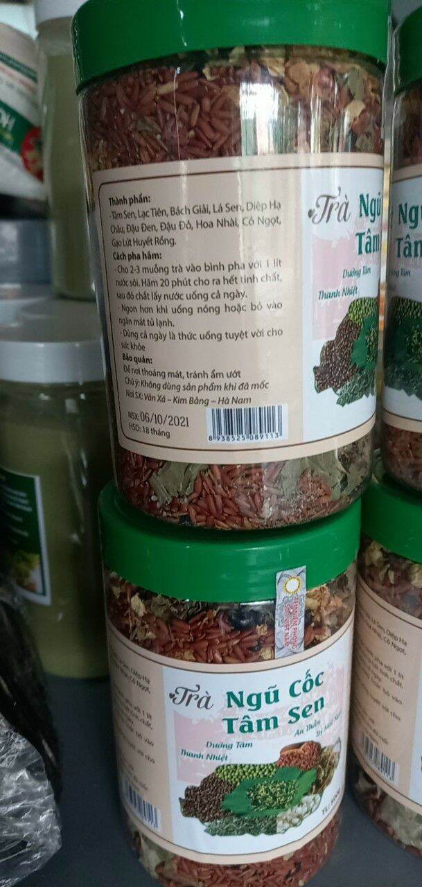TRÀ NGŨ CỐC TÂM SEN 500g