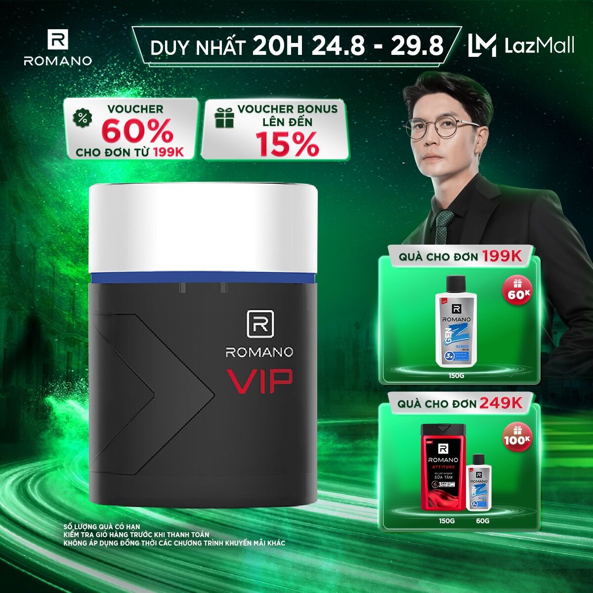 Nước hoa Romano Vip Passion/Vision 50ml