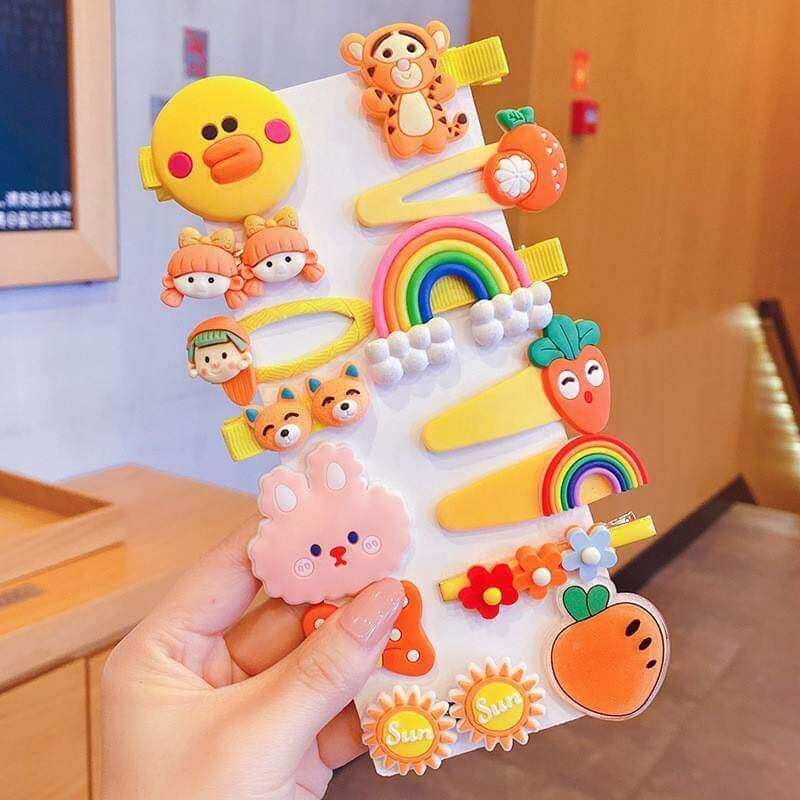 Set 14 Kẹp Tóc Dễ Thương Cho Bé PKT03