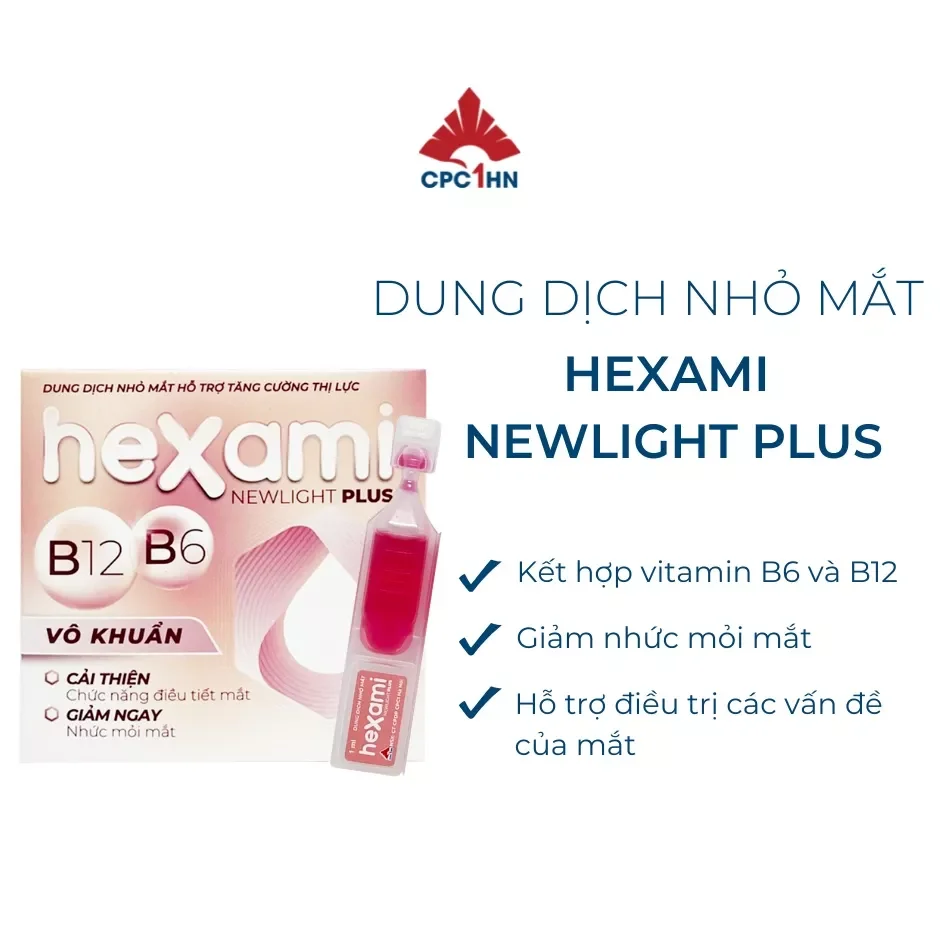 Nhỏ mắt chống nhức mỏi mắt HEXAMI 03/2026
