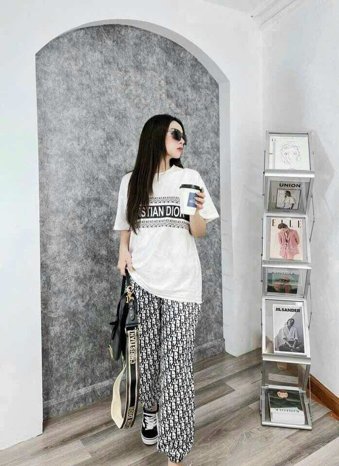 BỘ DÀI COTTON PHỐI 3D CAO CẤP