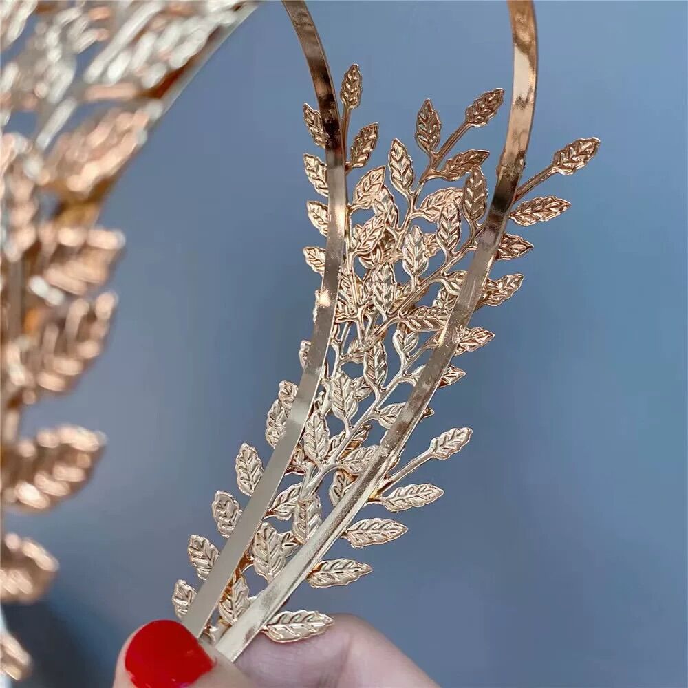 Cài tóc chiếc lá nguyệt quế màu bạc, vàng - Arora boutique