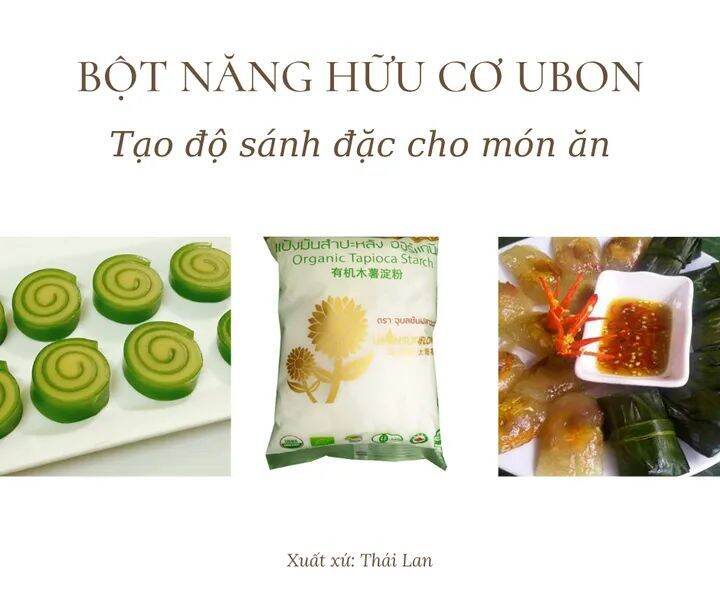 Tinh bột năng hữu cơ Ubon 400Gr - Thái Lan