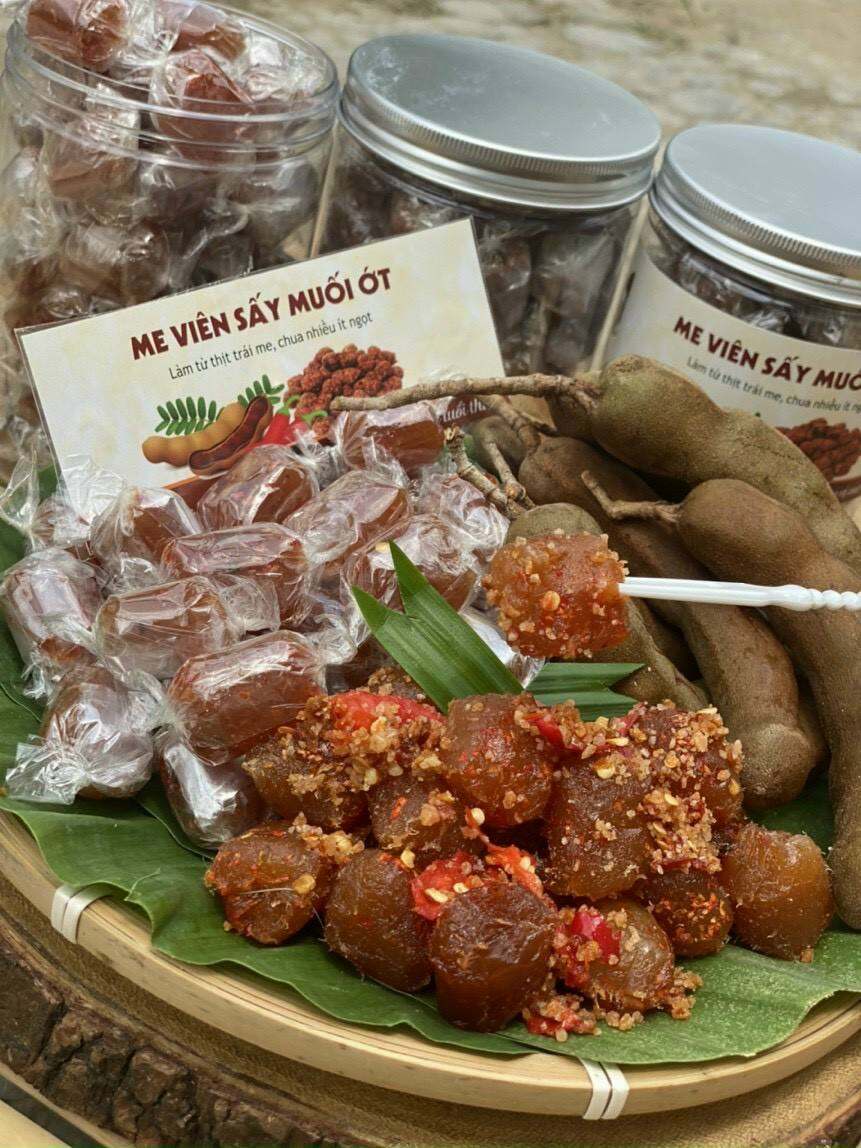 ME VIÊN SẤY CAY ÍT NGỌT LOẠI 500GR