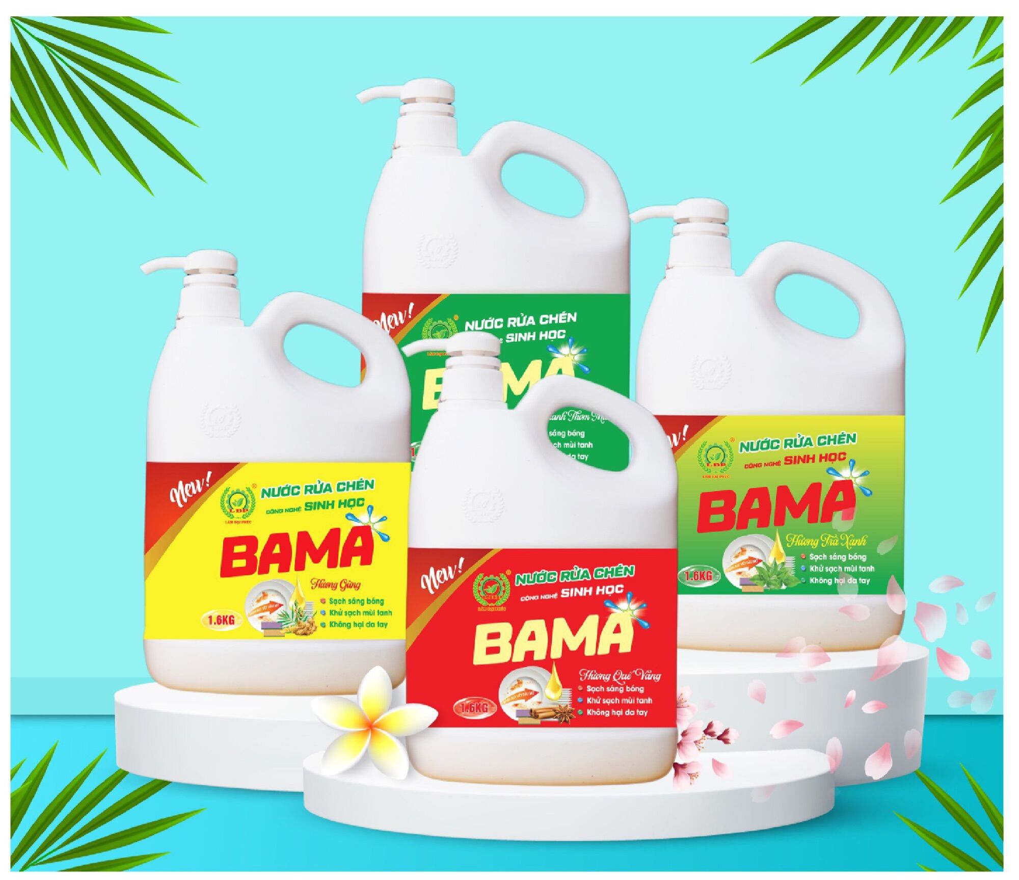 Nước sửa chén , bát sinh học - lâm đại phúc can 1,6 lít