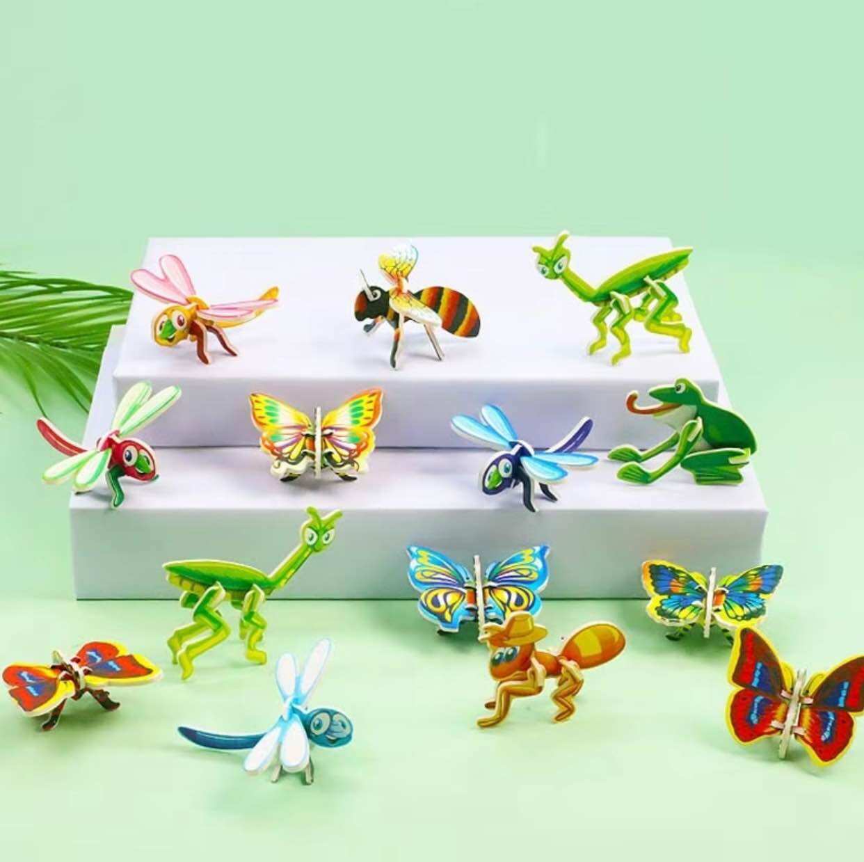 Sét 25 bộ đồ chơi xếp hình côn trùng - lắp ráp côn trùng 3d