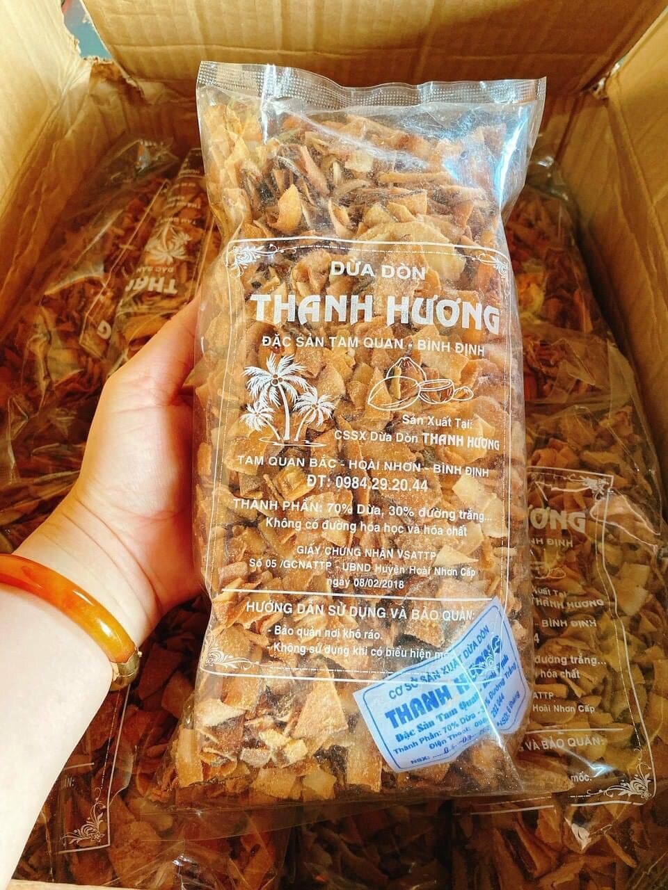 Dừa khô sấy giòn 500gr