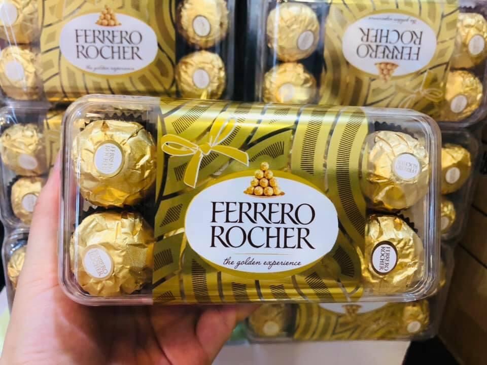 HCMKẸO FERRERO ROCHER CHOCOLATE - HỘP 16 VIÊN Ý