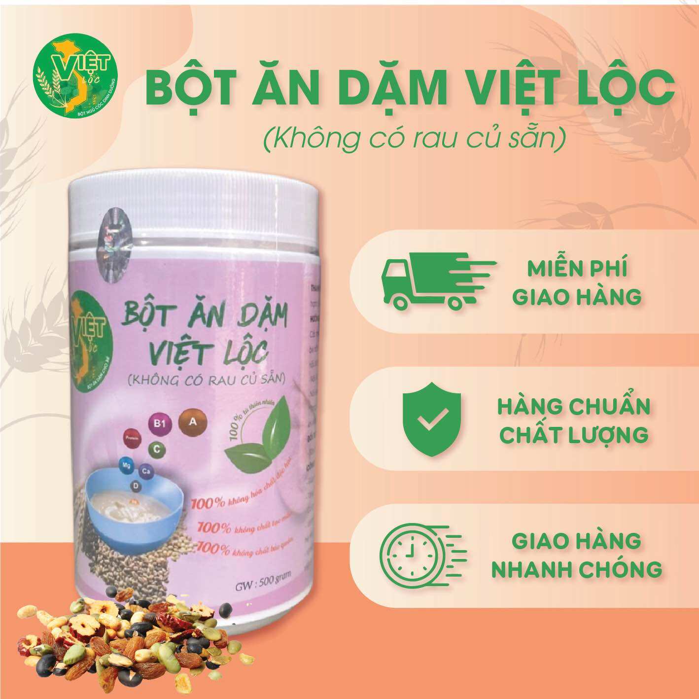 Bột ăn dặm việt lộc