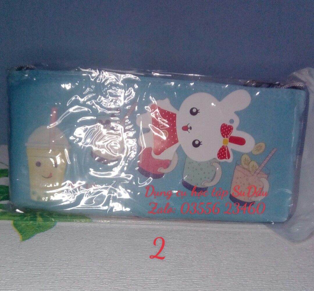 Bóp viết vải Đôremon 2 ngăn cho bé