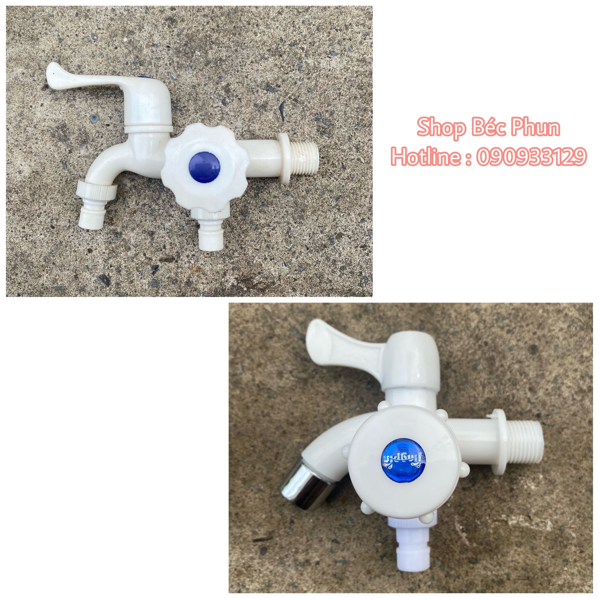 Vòi củ sen lạnh nhựa phi 21