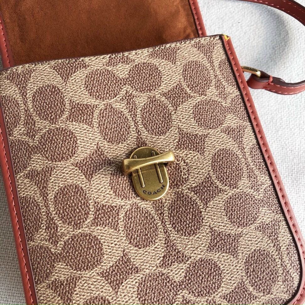 Túi C🅾️ACH đeo chéo TALL STUDIO CROSSBODY da thật chuẩn xịn