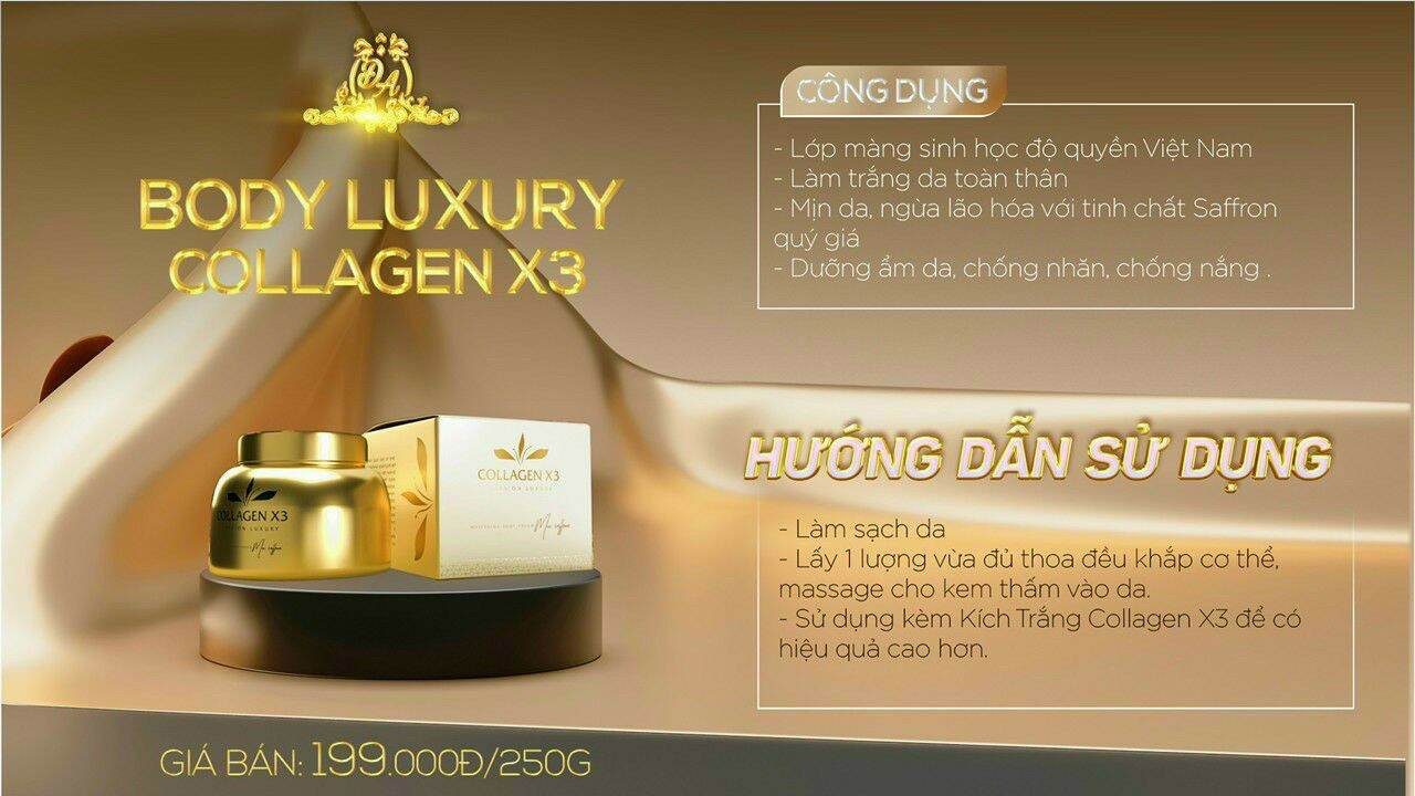 Body Luxury x3 chính hãng 100%