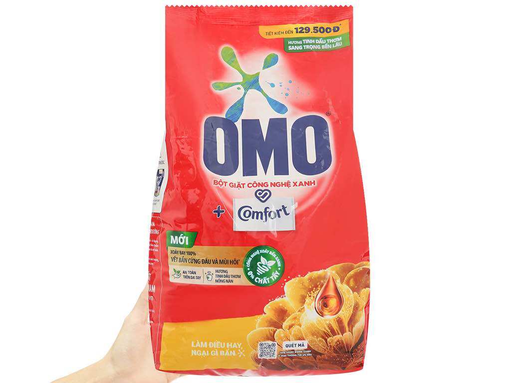 Bột giặt OMO Comfor tinh dầu thơm ngất ngây 5.3kg