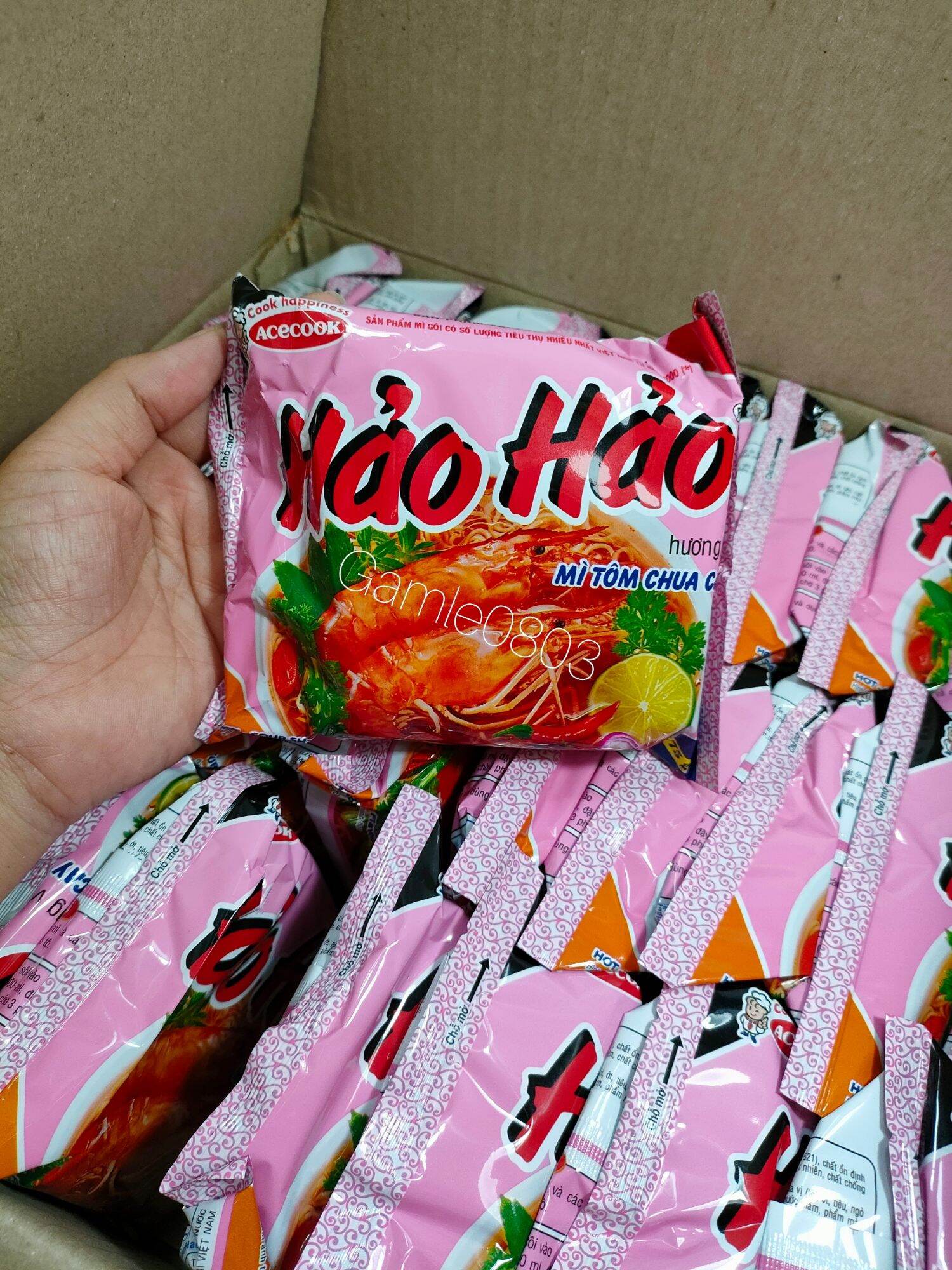 Hảo hảo tôm chua cay 1 thùng 30gói.