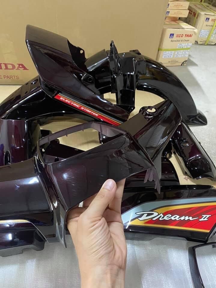 Bộ nhựa dàn áo xe dream 50cc - 100cc tem lửa đỏ