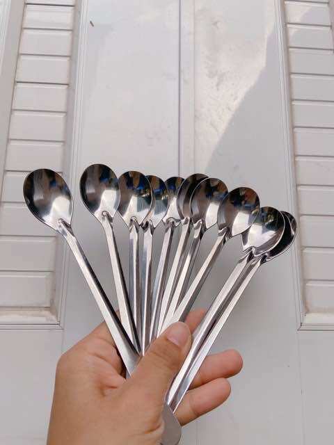 💥 Sỉ_ 50 Muỗng Cà Phê inox, Loại Dài (dài 19cm)