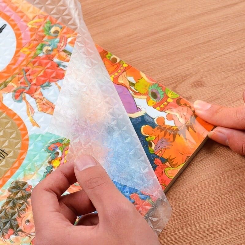 Set 10 bọc decal, bọc sách vở tặng kèm nhãn vở chống thấm nước, bọc dính bìa sách vở