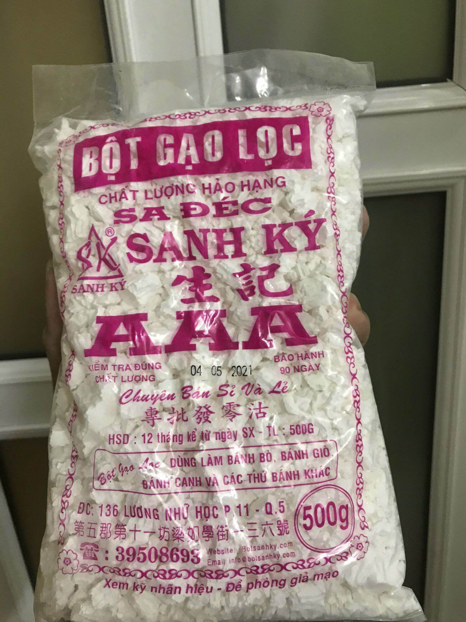 Bột gạo lọc Sa Đéc Sanh Ký 500g
