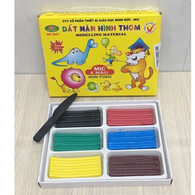 Bộ đất nặn 10màu cho bé hàng Việt Nam