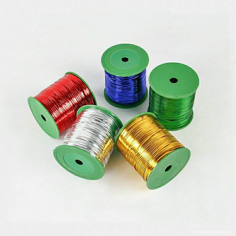 Cuộn dây kẽm kim tuyến cột lan - 1 cuộn (300m) Buộc cây cảnh, trang trí handmade