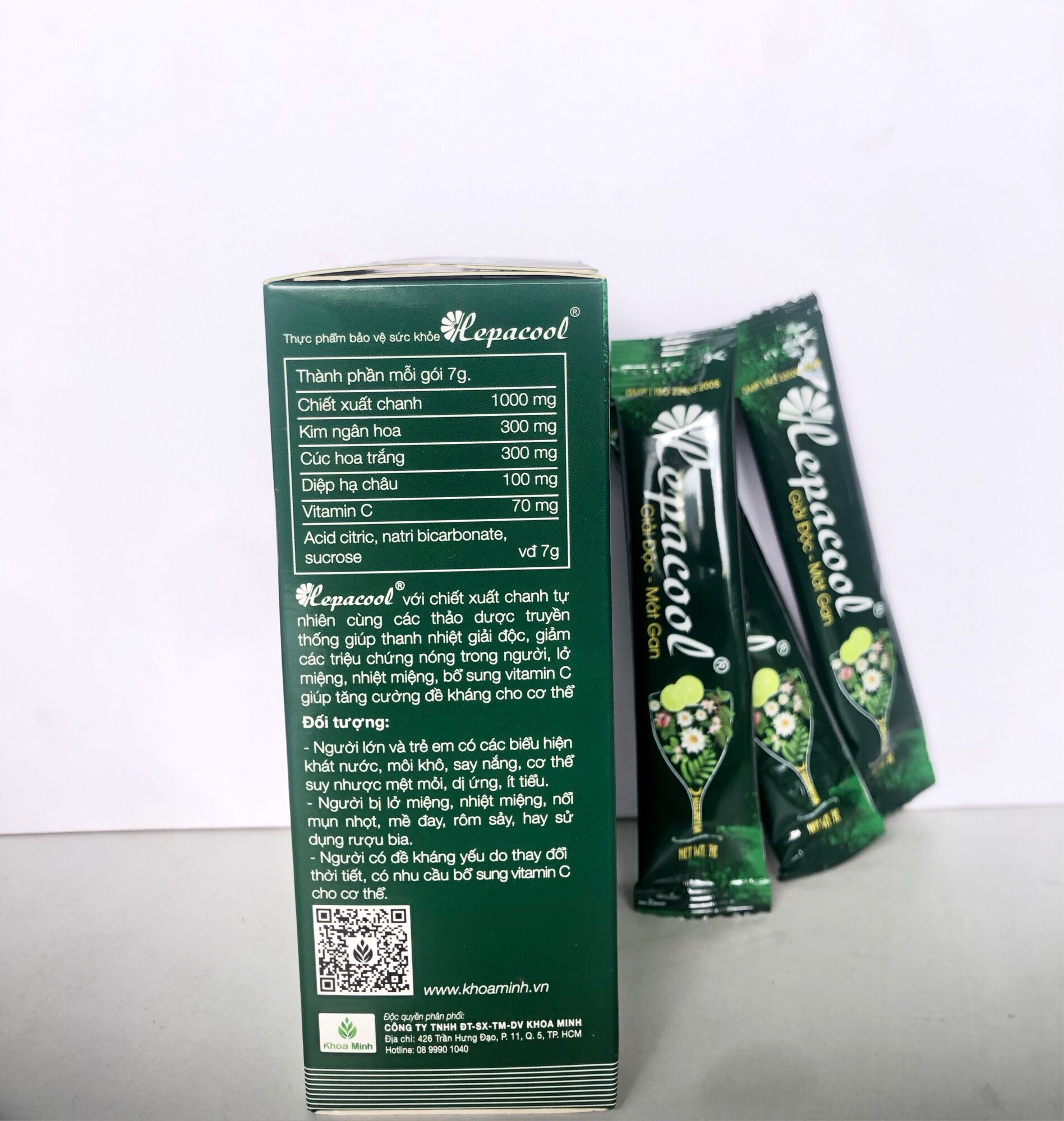 Bột sủi thanh nhiệt - mát gan Hepacool