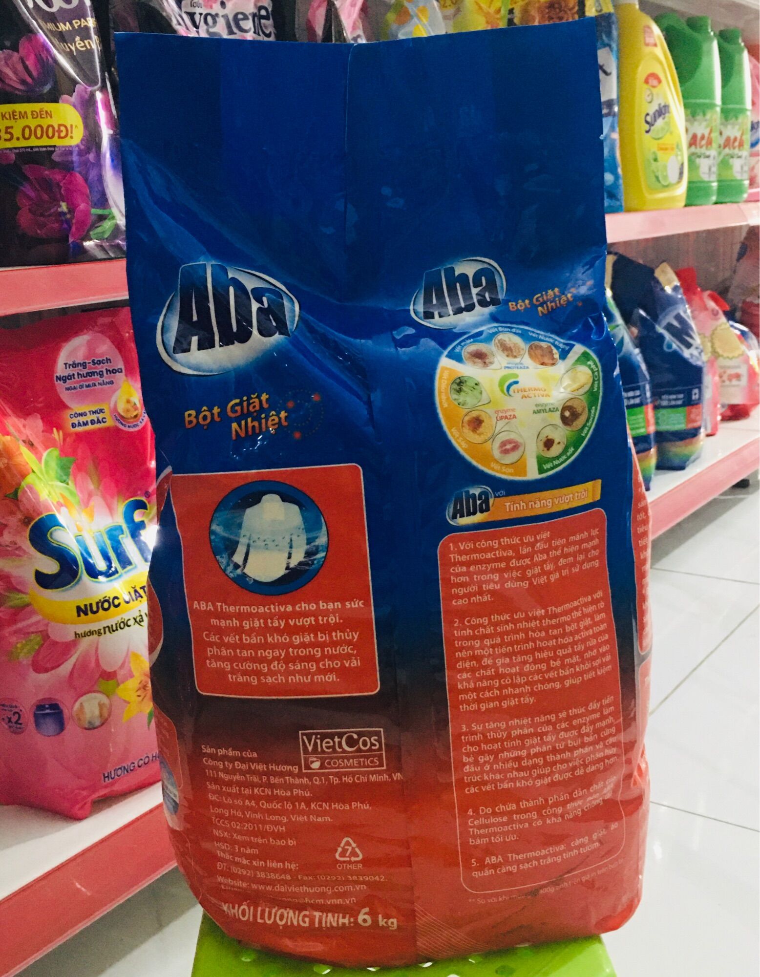 bột giặt aba 6kg