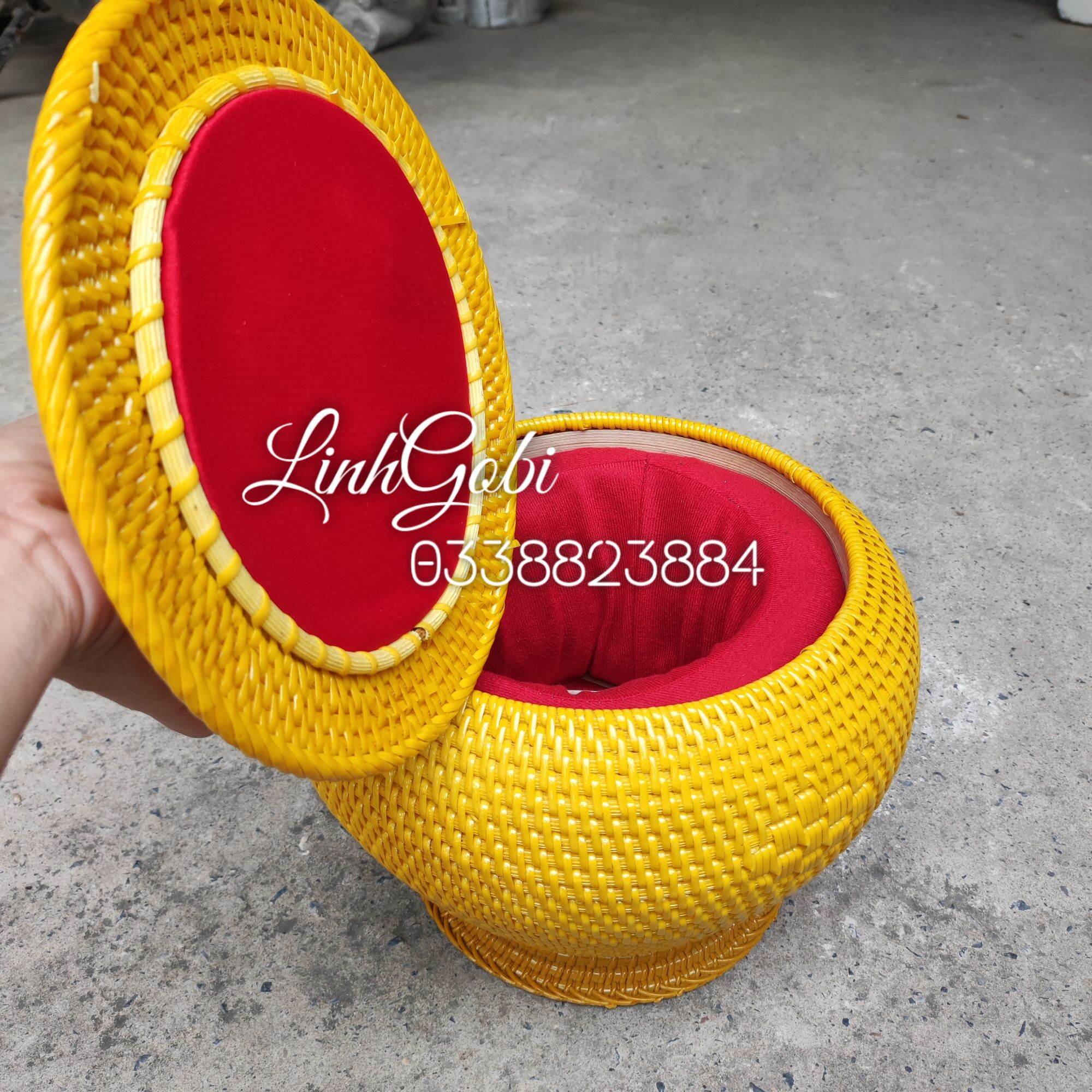 Giỏ đựng tích bằng mây CAO CẤP