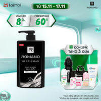 Dầu gội hương nước hoa Romano Gentleman 650g