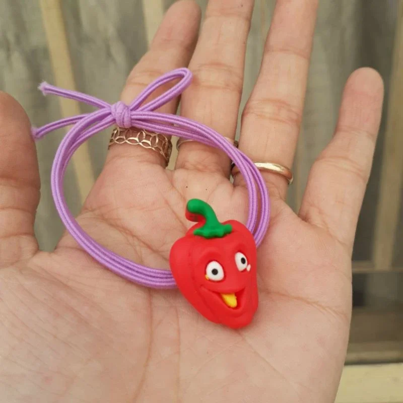 Dây cột tóc rau củ dễ thươg