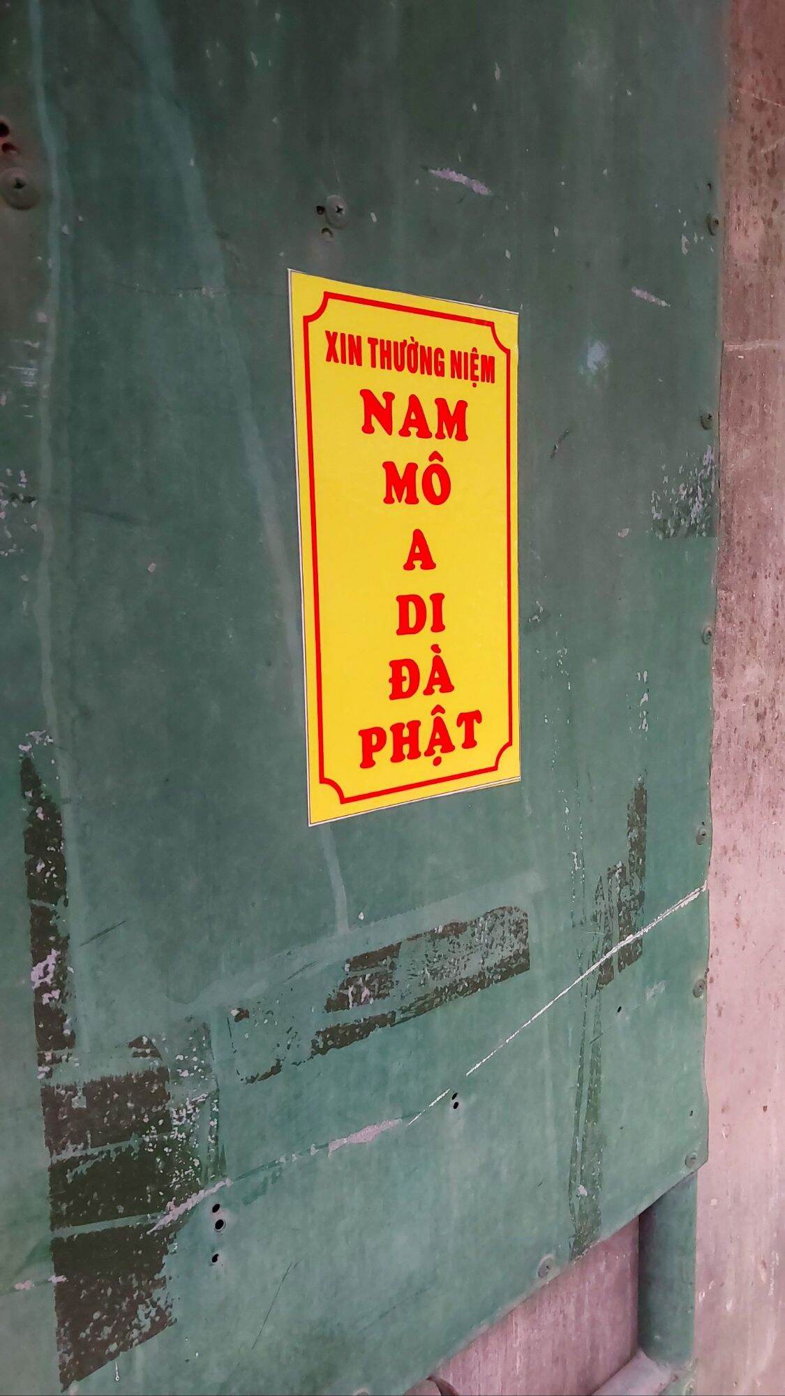 COMBO 10 DECAL DANH HIỆU NAM MÔ A DI ĐÀ PHẬT ( đứng )