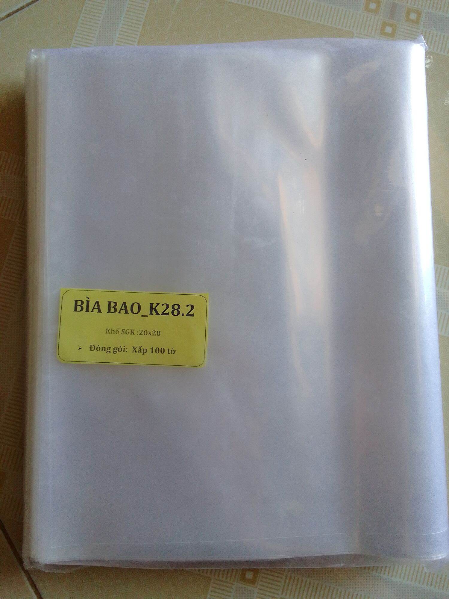 Xấp 100 cái bìa bao sách tiếng anh k28.2 khổ sách 20×28cm loại dày