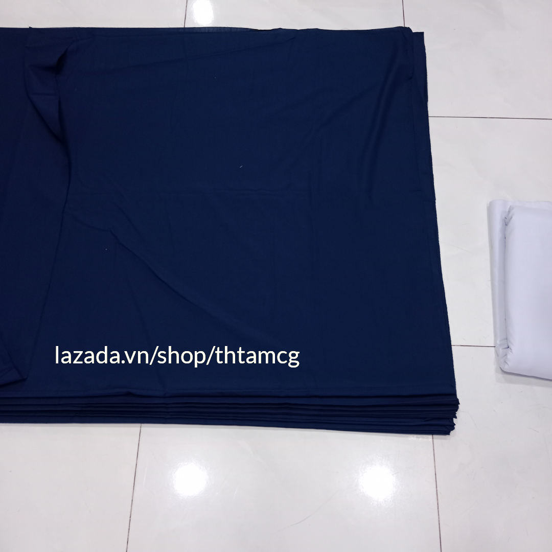 Vải Kate Màu Xanh Đen Chất Vải Đẹp Láng Mịn