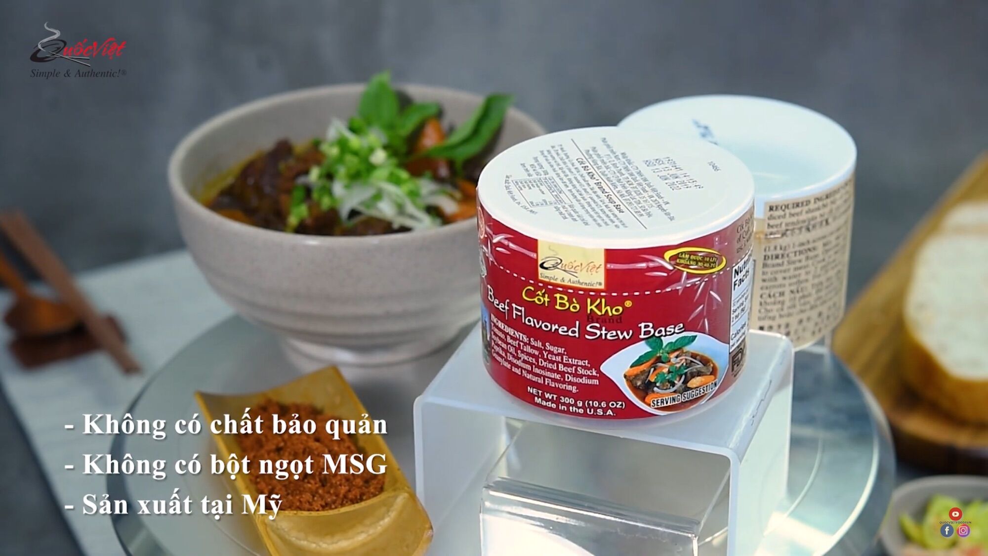 Cốt bò kho quốc việt foods