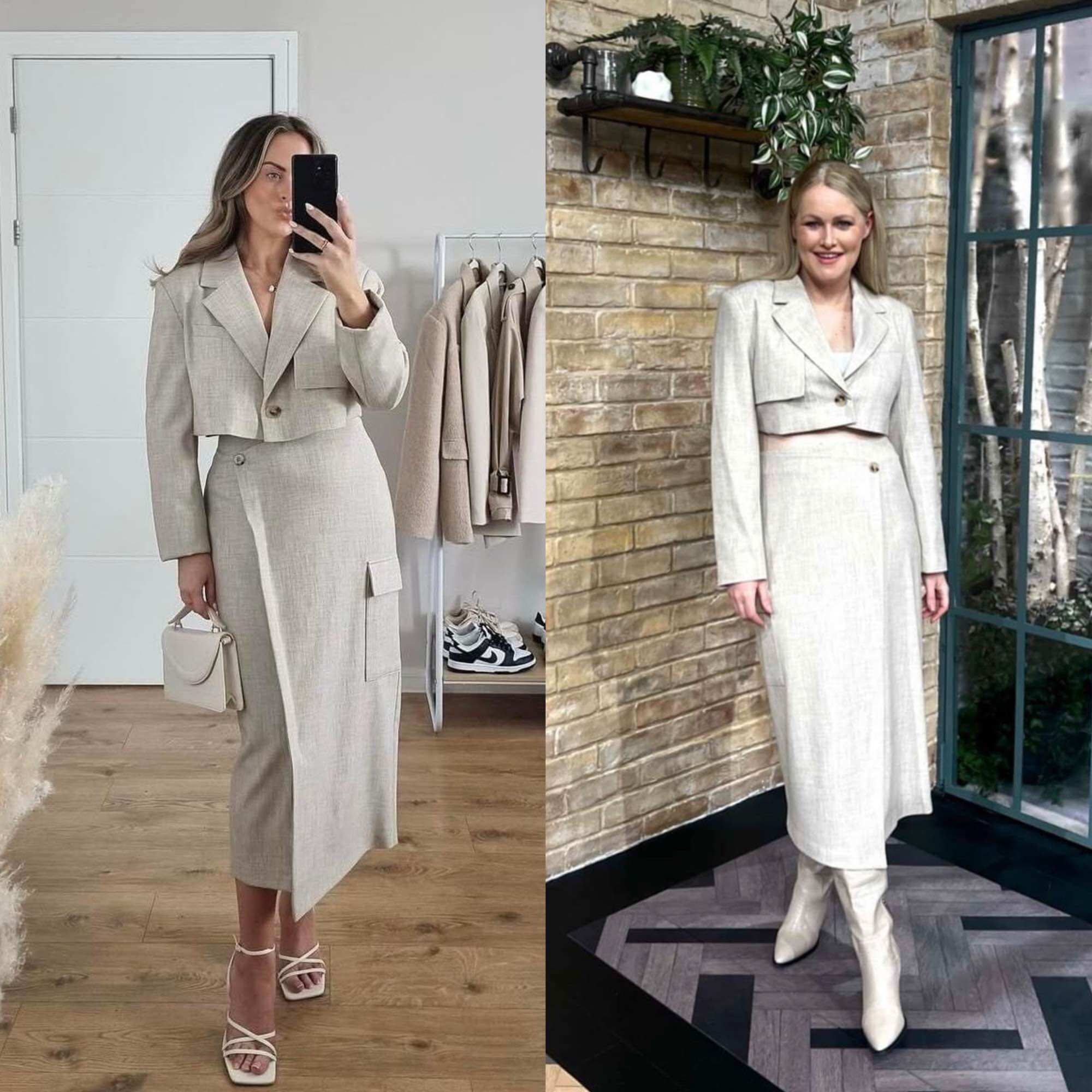 Áo crop blazer PR|M@RK xuất xịn