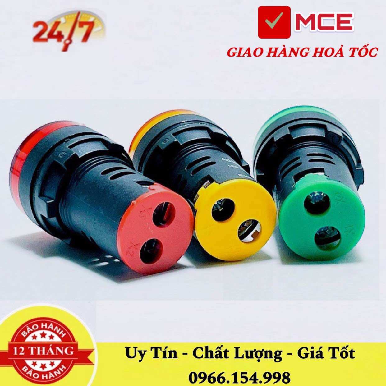 Đèn Báo Pha Phi 22 AD22-22D/S Led 3 Màu
