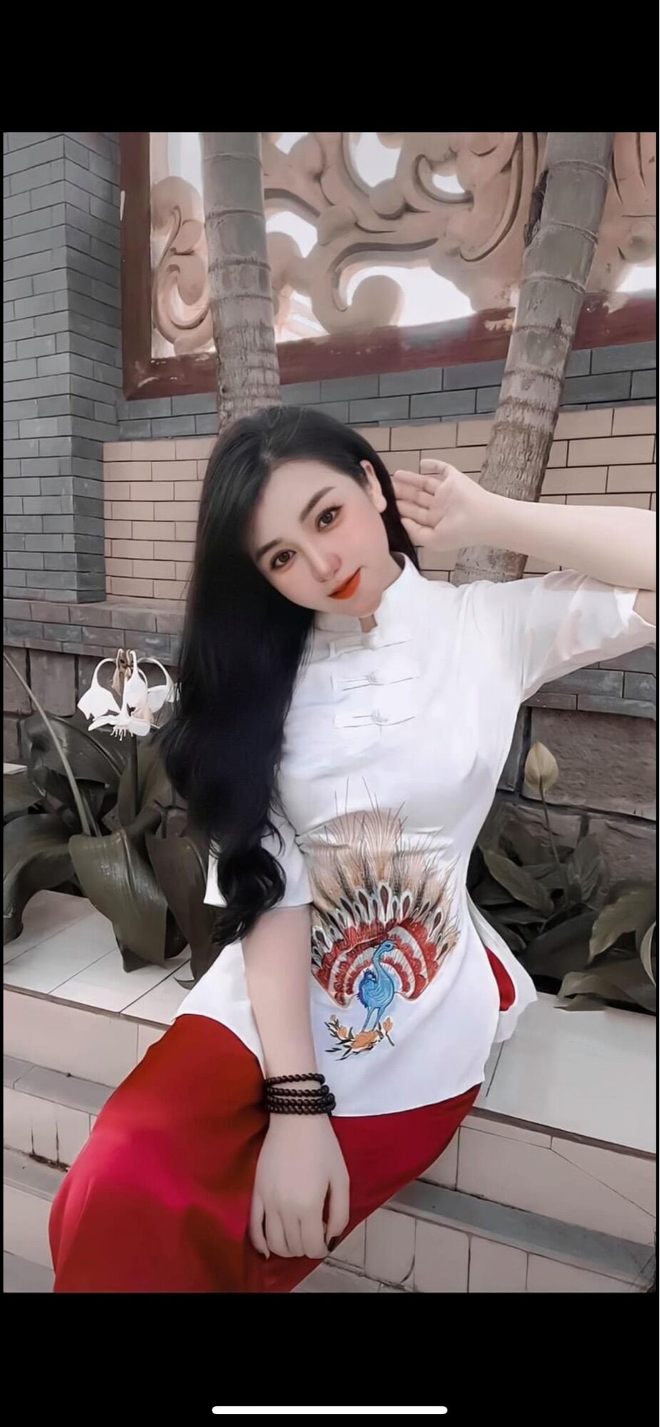Đồ lam đi chùa #mã freeship xtra rp028# mẫu thêu chim công mới 2022