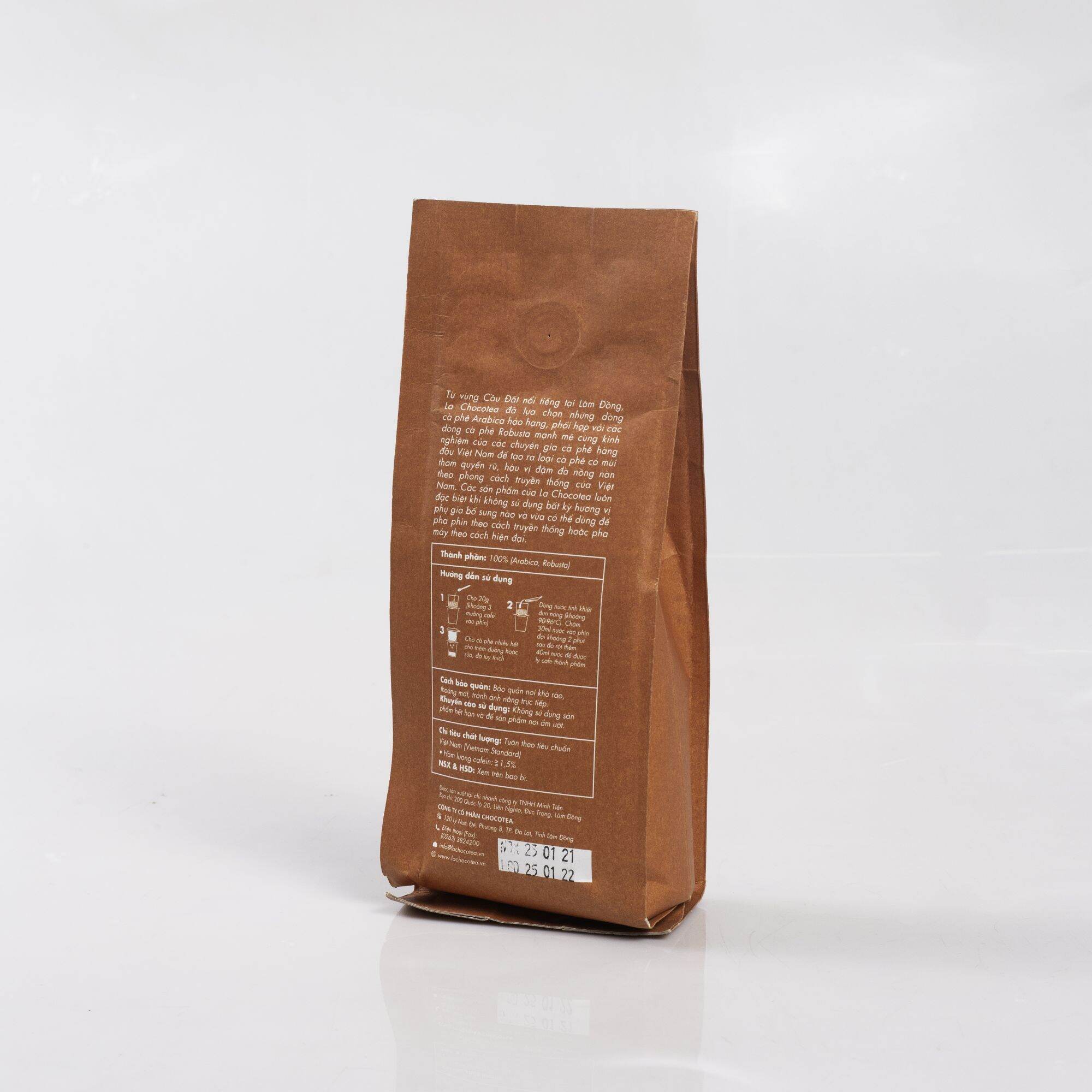 La Chocotea Cà Phê (coffee) Moderate túi giấy 200g