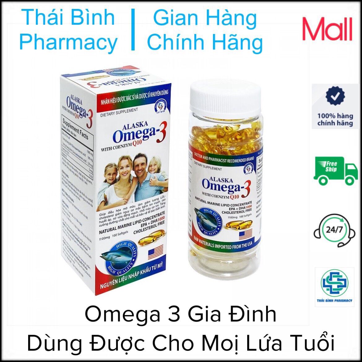 Omega 3 alaska - chai 100v