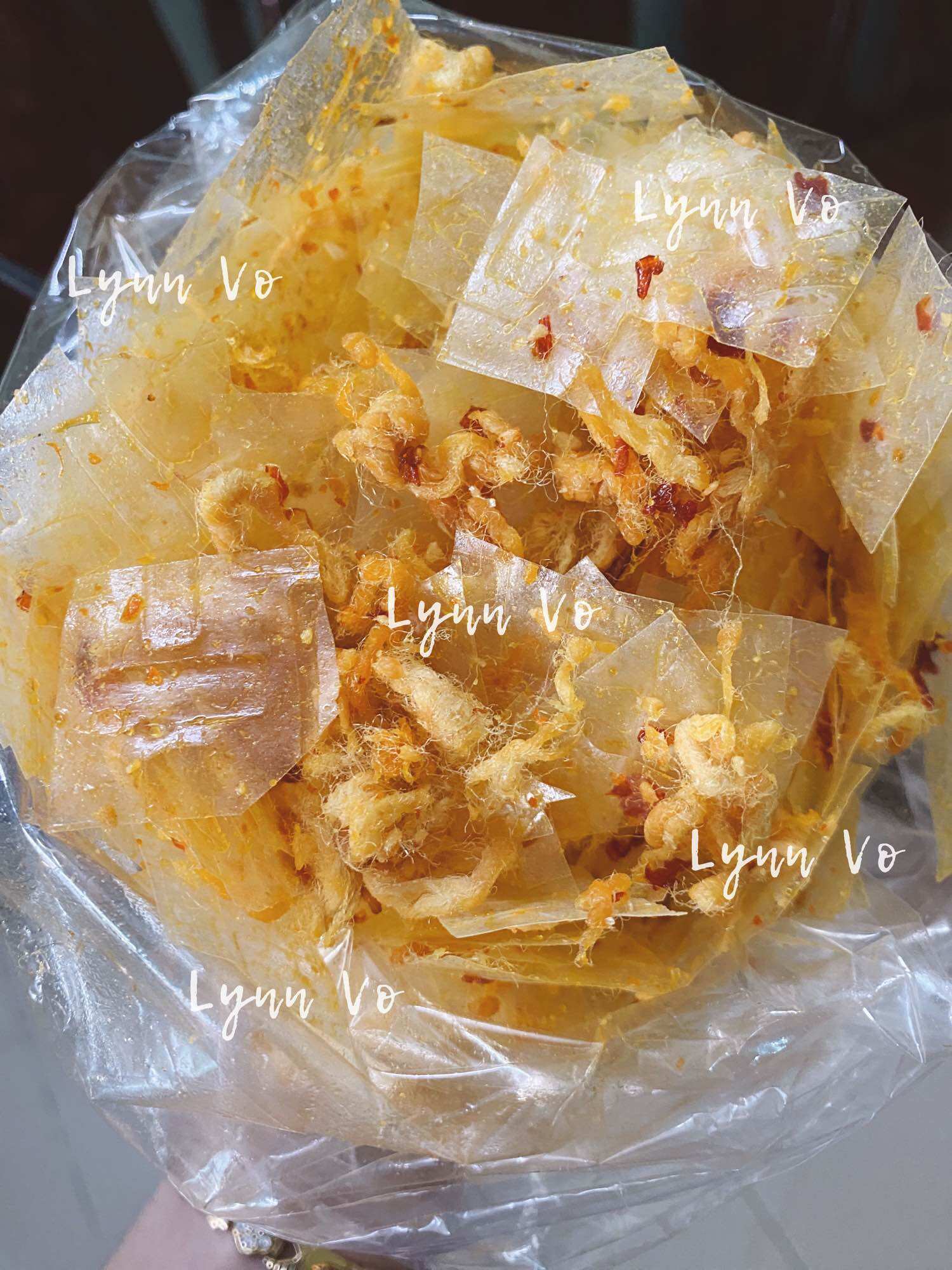 Bánh tráng SaTe TỎI,CHÀ BÔNG (túi zip 250gr)