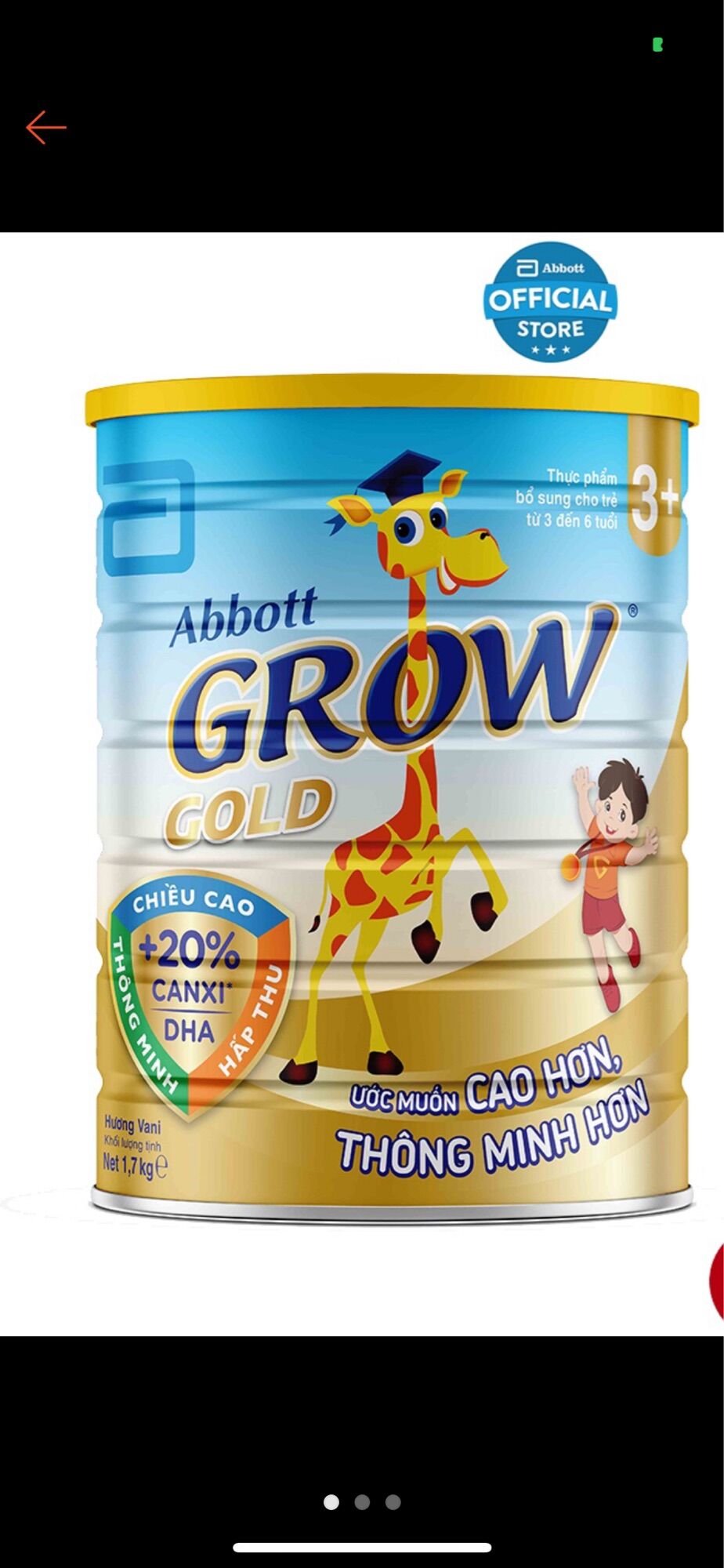 Sữa Abbott grow 3+