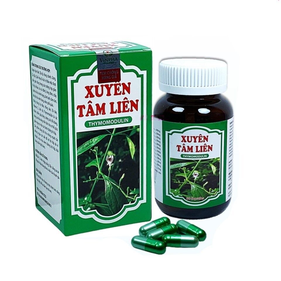 Viên uống thảo mộc Xuyên tâm liên.