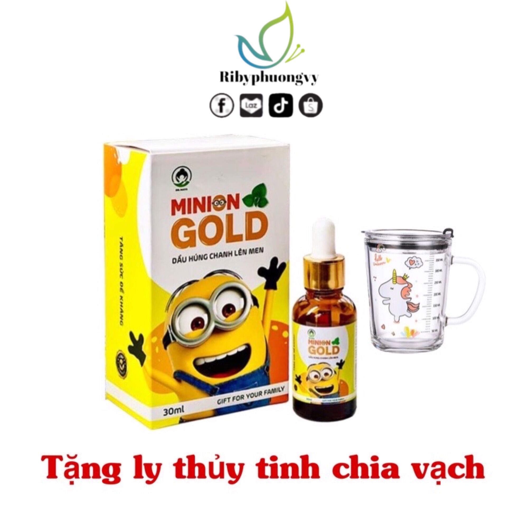 Dầu Húng Chanh Minion Gold Lên Men mẫu mới