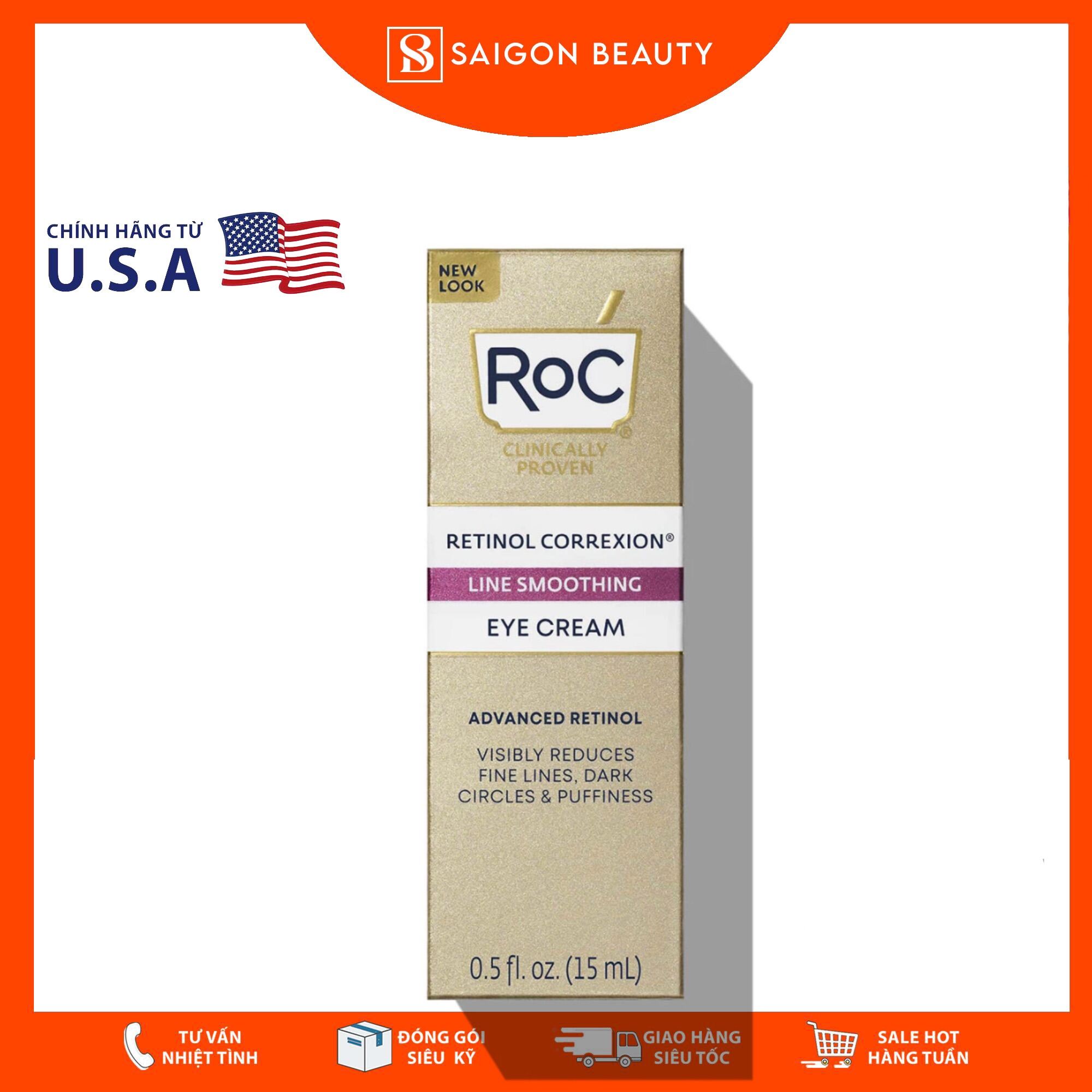 Kem Dưỡng Mắt RoC Retinol Correxion Eye Cream (15ml)