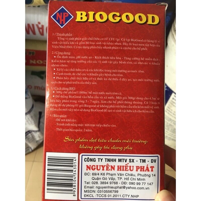 Biogood, men hầm cầu, xử lý hầm cầu 300g/gói